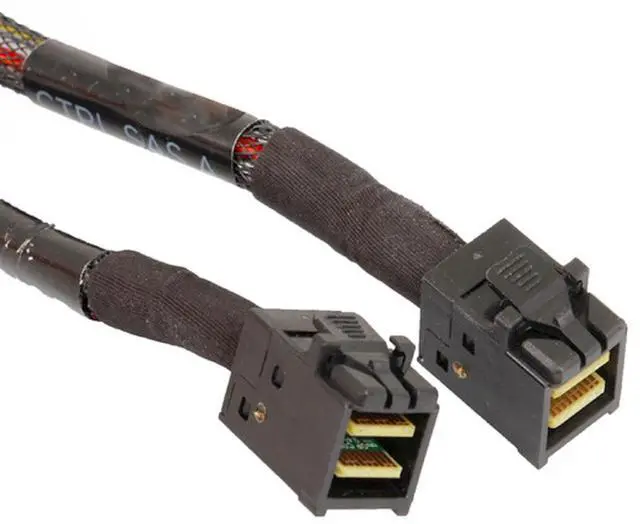 Alt view image 5 of 7 - Dell PowerEdge R730xd 24-Bay Dual Mini SAS A1 B1 RAID Cable 8T05V - High Performance Storage Connector