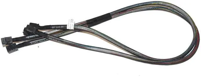 Alt view image 3 of 7 - Dell PowerEdge R730xd 24-Bay Dual Mini SAS A1 B1 RAID Cable 8T05V - High Performance Storage Connector