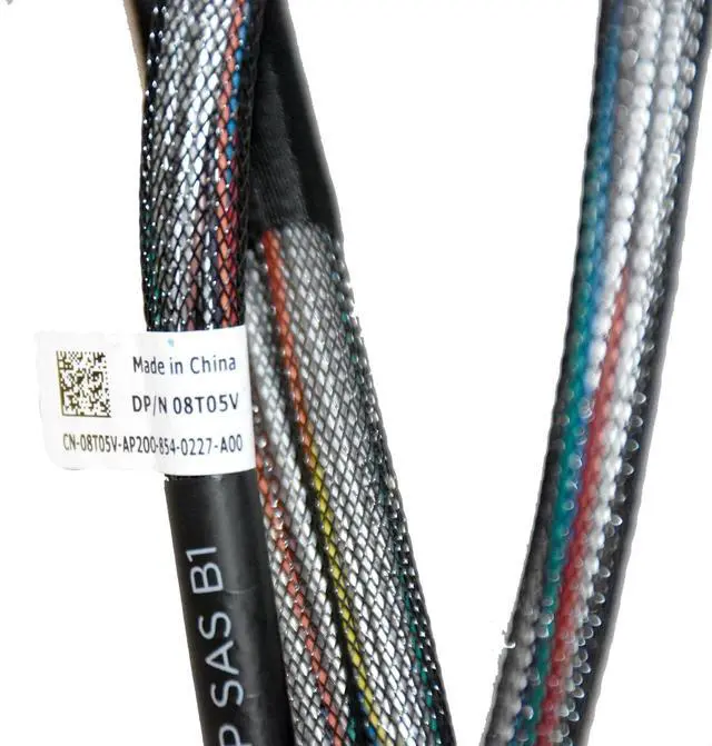 Alt view image 6 of 7 - Dell PowerEdge R730xd 24-Bay Dual Mini SAS A1 B1 RAID Cable 8T05V - High Performance Storage Connector