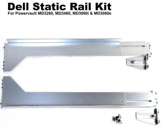 Alt view image 2 of 7 - DELL STATIC RAILS (FNKJY) For Powervault MD3260 MD3460 MD3860i MD3060e Rack Mount Rails Kit