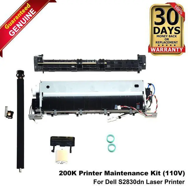 Main image of Dell S2830 200K Printer Maintenance Kit  110V Fuser Roller Pads  4JX95  Genuine OEM