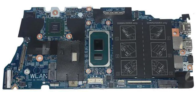 Alt view image 4 of 7 - Dell Vostro 5502/5402 Motherboard i7-1165G7 NVIDIA MX350 DDR4  7FWVK 19861-1  Genuine OEM Replacement