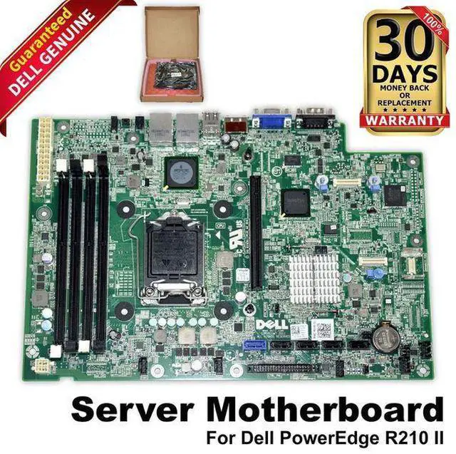 Main image of Dell PowerEdge R210 II Server Motherboard - Intel C202 Socket LGA1151 DDR3, Green, Ideal for Computer Hardware Applications