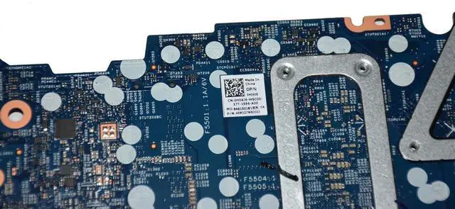 Alt view image 6 of 7 - Dell Inspiron 14 5425 Motherboard with AMD Ryzen 5 5625U 2.3GHz CPU and NVIDIA GeForce MX550 2GB GDDR6 GPU  H04J6