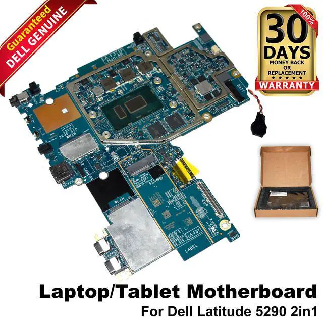 Main image of Dell Latitude 5290 2-in-1 Motherboard JP7C1  Intel Core i5-8350U 1.7GHz, 8GB LPDDR3 RAM