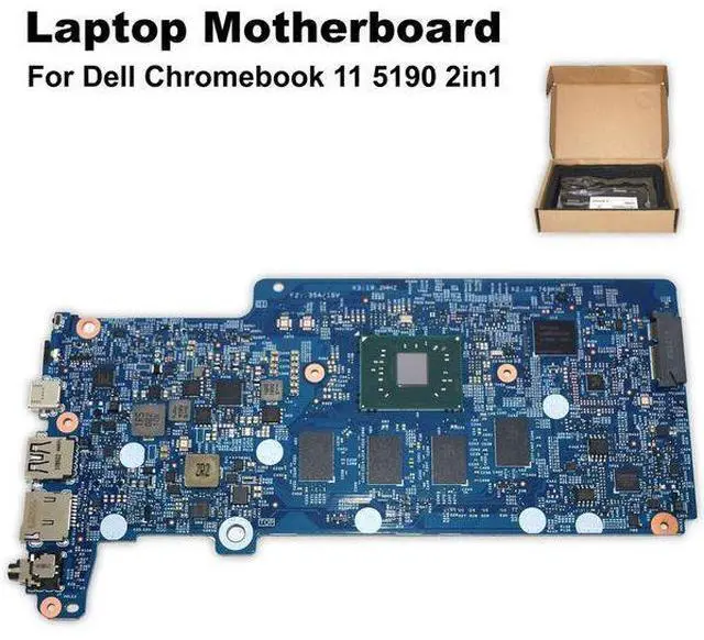 Alt view image 2 of 6 - Dell Chromebook 5190 Motherboard PC1G3 Celeron N3350 1.10GHz 4GB RAM 32GB eMMC