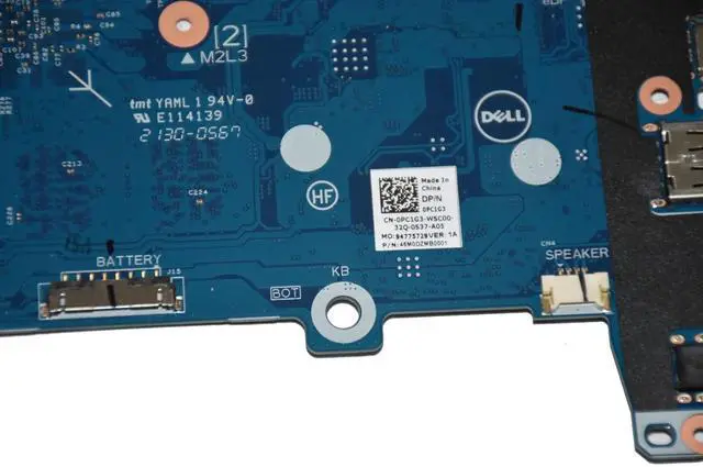 Alt view image 5 of 6 - Dell Chromebook 5190 Motherboard PC1G3 Celeron N3350 1.10GHz 4GB RAM 32GB eMMC