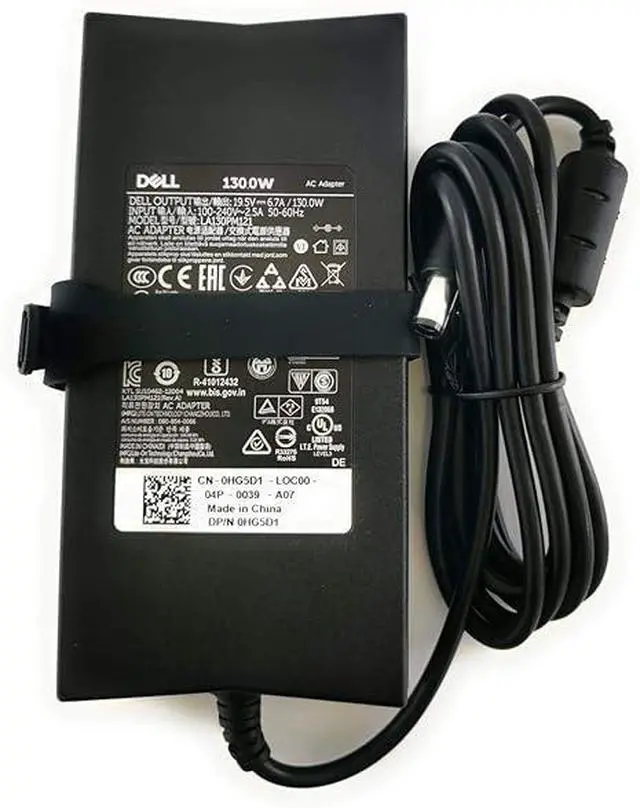 Alt view image 2 of 4 - Dell FA130PE1-00 130W 19.5V AC Power Adapter VNM7N 0VNM7N