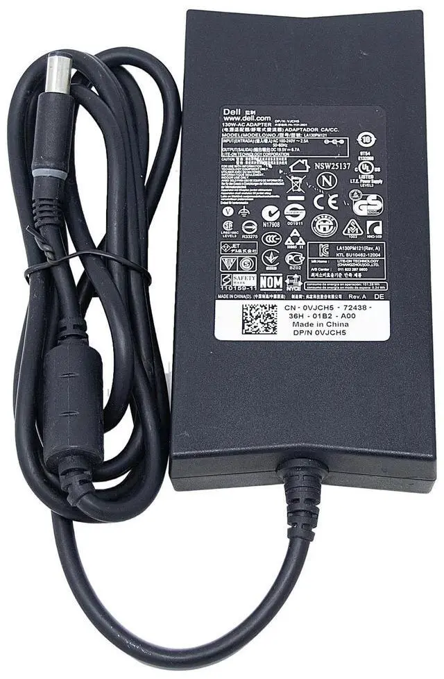 Alt view image 3 of 4 - Dell XPS Latitude Da130Pe1-00 130W 19.5V Ac Adapter Charger Wrhkw