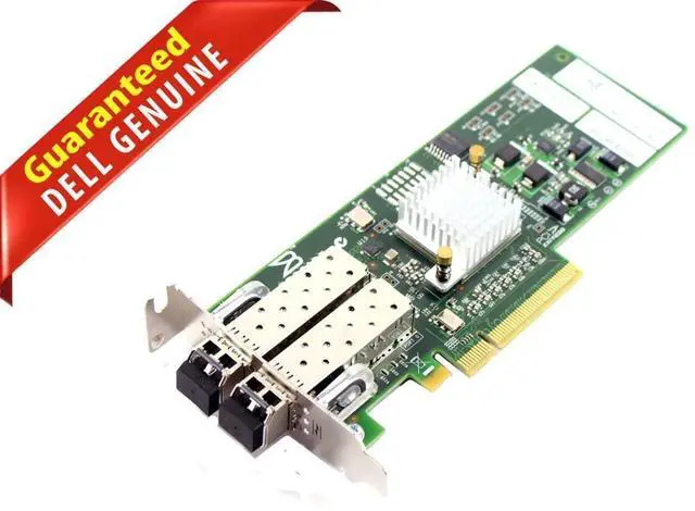 Alt view image 2 of 7 - Dell Brocade 825 Dual Port 8Gb Fibre Channel SFP+ HBA Full Height (5GYTY)