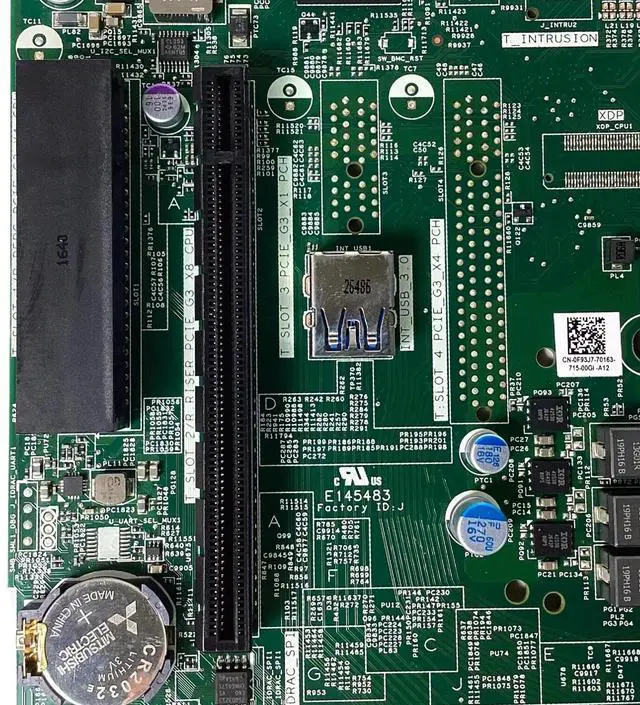 Alt view image 6 of 8 - Dell F93J7 Server Motherboard for PowerEdge R330 - 4 Slot DDR4 - UDIMM - Intel FC-LGA1151 Socket