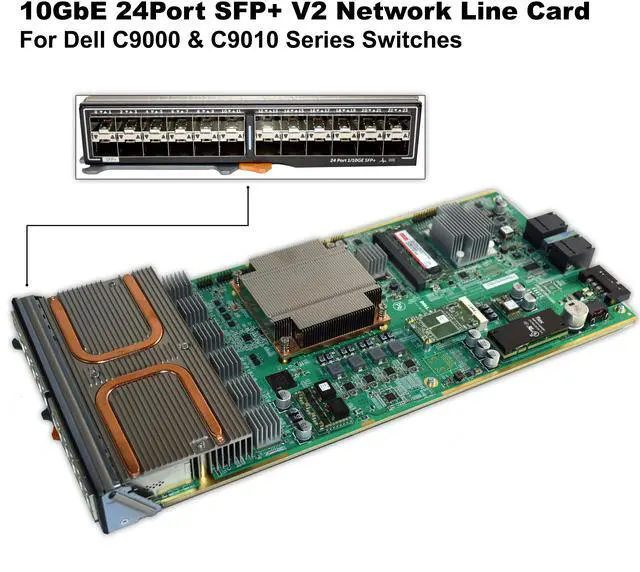 Alt view image 2 of 7 - Dell 24-Port 10 Gbps SFP+ V2 Network Line Card X1CDJ