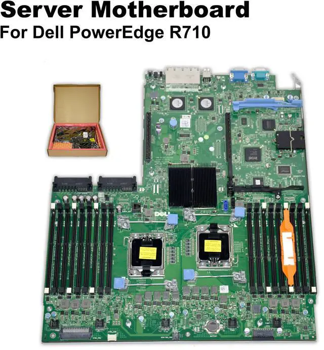 Alt view image 2 of 7 - Dell PowerEdge R710 Server Motherboard 2x CPU Sockets 18x DDR3 DIMM Slots YDJK3