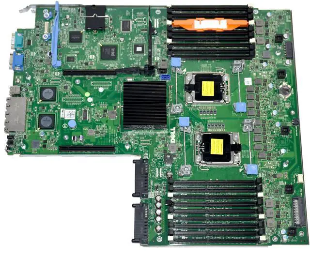 Alt view image 3 of 7 - Dell PowerEdge R710 Server Motherboard 2x CPU Sockets 18x DDR3 DIMM Slots YDJK3
