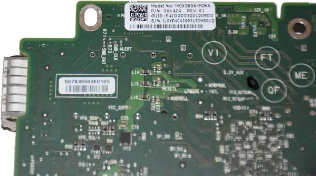 Alt view image 6 of 7 - Dell Mellanox MCX383A-FCNA Single-Port Network Adapter Card XK4C4