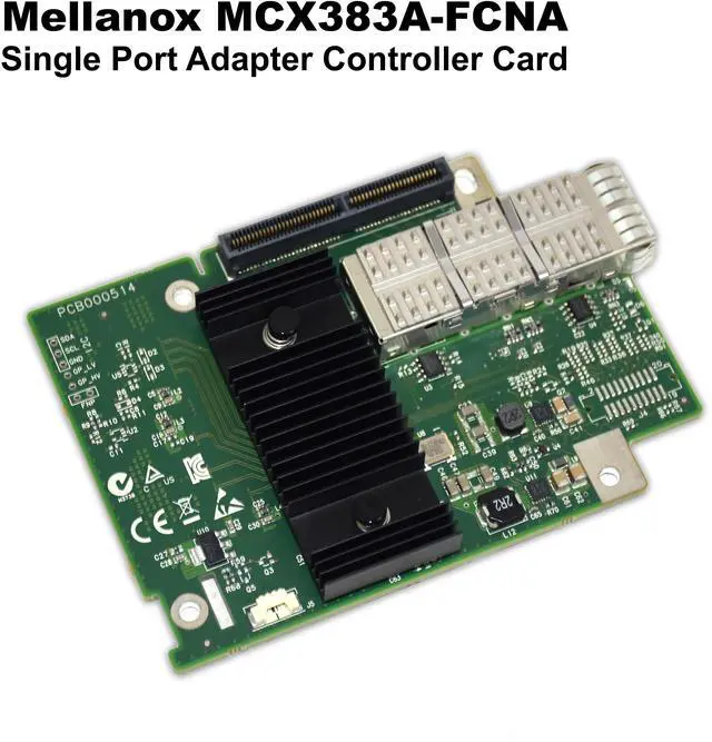 Alt view image 2 of 7 - Dell Mellanox MCX383A-FCNA Single-Port Network Adapter Card XK4C4