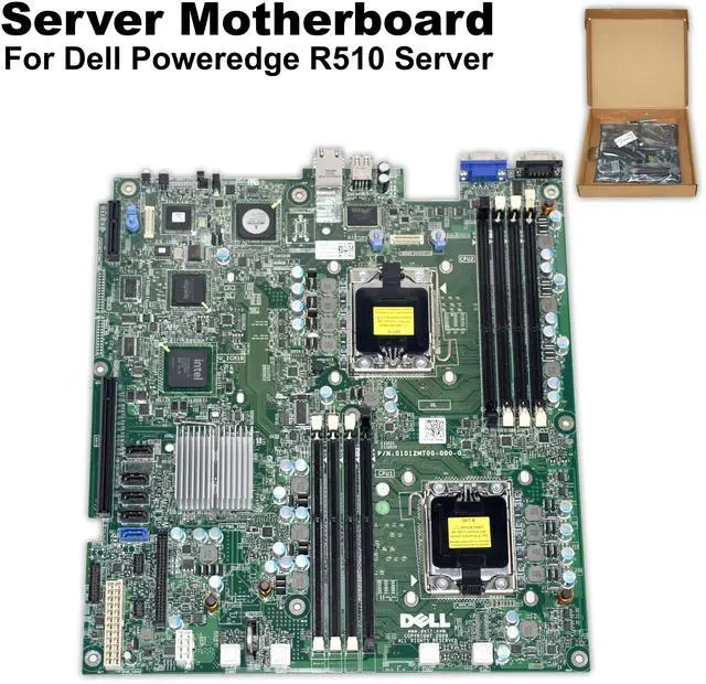 Alt view image 2 of 7 - Dell PowerEdge R510 Server Motherboard LGA 1366 DDR3 ECC SATA Dual Gigabit LAN DPRKF