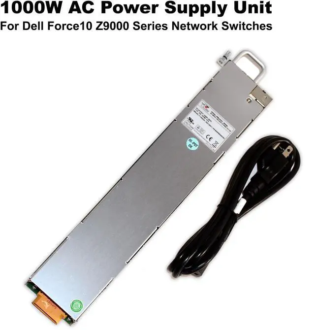 Alt view image 2 of 7 - Dell 1000W AC Power Supply Unit for Dell Force10 Z9000 Series PSS-2A00V NY1X9 - OEM