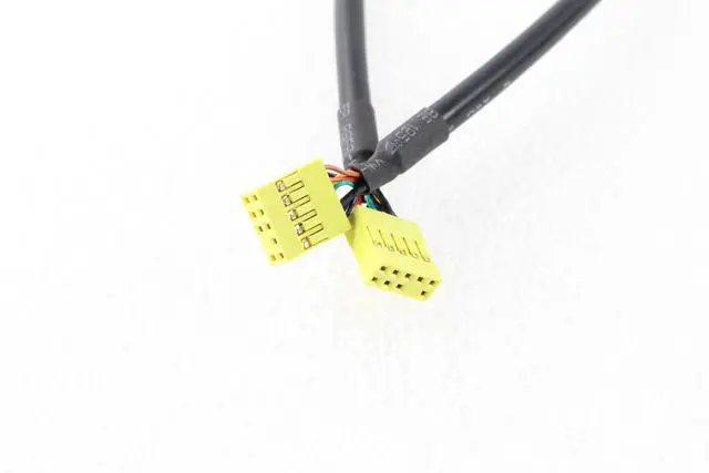 Alt view image 3 of 4 - Dell Alienware X51 9pin Female-Female Audio Connector Cable Cord Black F5P0J