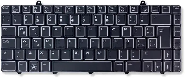 Alt view image 2 of 7 - Dell Alienware M11X Spanish-Latin PK130BB1A16 Laptop Keyboard DN229