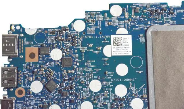 Alt view image 6 of 6 - Dell Inspiron 5406 & 7506 Silver 2-in-1 Intel Core i7-1165G7 Motherboard 3NRG2