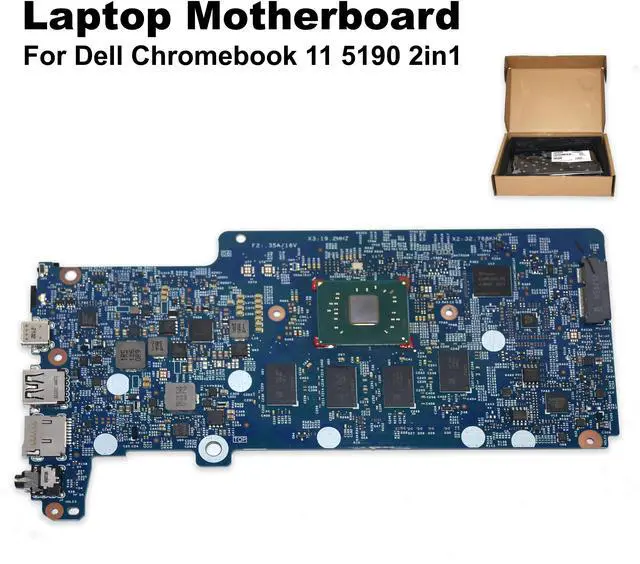 Alt view image 2 of 7 - Dell Chromebook 11 5190 2-in-1 Motherboard Intel Celeron N3450 NJ8XT