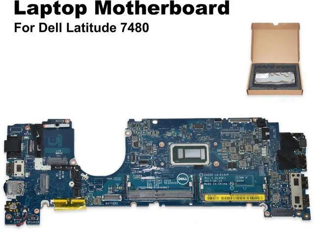 Alt view image 2 of 6 - Dell Latitude 7480 Intel Core i7-6650U Laptop Motherboard 270C8