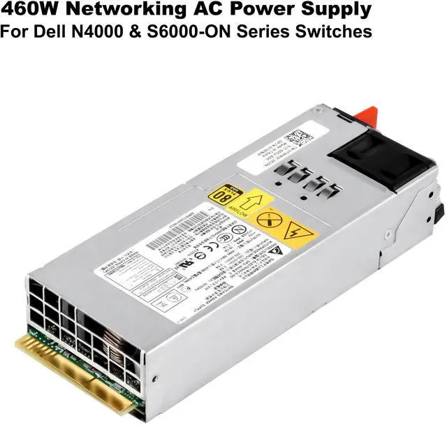 Alt view image 2 of 6 - Dell EMC N4064F Switch KTM6X 2RH8M 100-240V 460W 80 Plus Gold Power Supply T9FNW - OEM