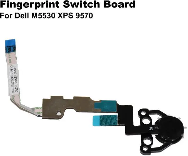 Alt view image 2 of 5 - Dell M5530 XPS 9570 Fingerprint Switch Board Assembly VKWRF