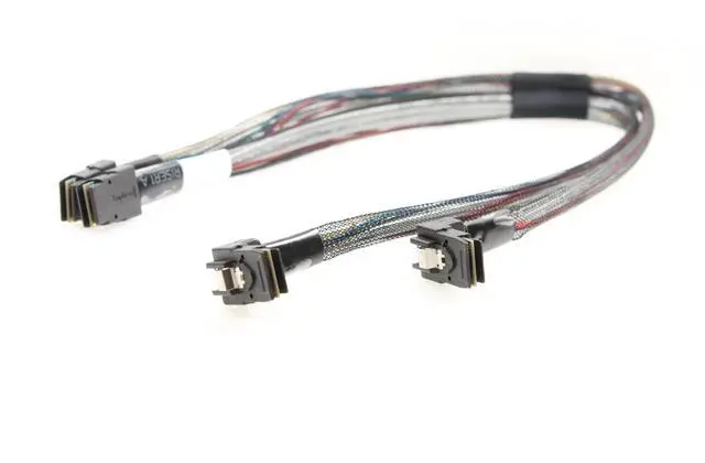 Alt view image 4 of 5 - Dell PowerEdge R430 Dual Mini SAS SFF-8087 Backplane Cable PCM19