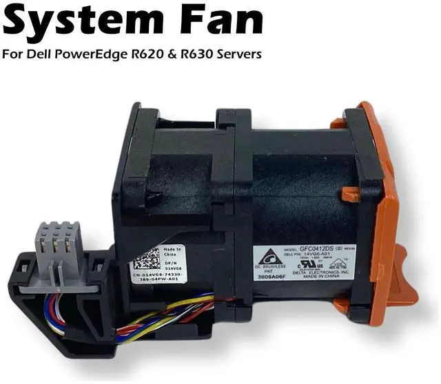 Alt view image 2 of 7 - Dell PowerEdge R620 Server Fan Assembly 12VDC 1.82A Hot Swap Redundant Cooling F1YN7