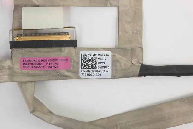 Alt view image 7 of 7 - Dell Inspiron 5368 5378 13.3" Touchscreen LCD Ribbon Cable MCPF0