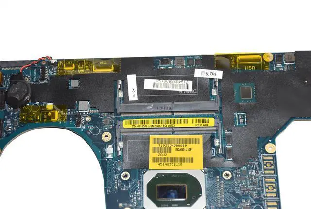 Alt view image 4 of 5 - Dell Precision 7540 Intel i9-9980 2.4GHz Laptop Motherboard 2H58H