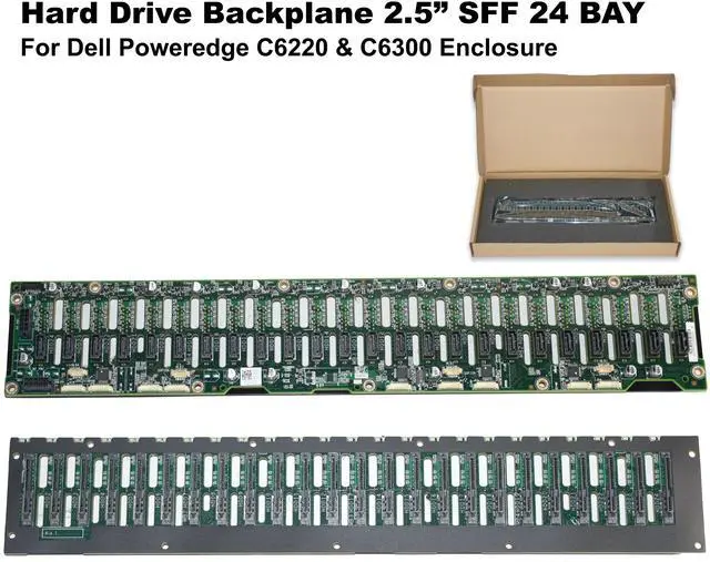 Alt view image 2 of 6 - Dell Poweredge C6220 & C6300 Enclosure Hard Drive Backplane 2.5" SFF 24 BAY 8VM0J