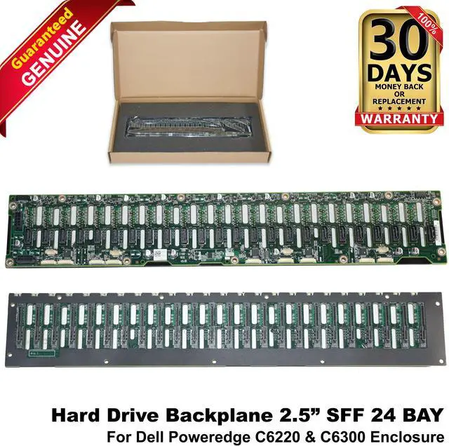 Main image of Dell Poweredge C6220 & C6300 Enclosure Hard Drive Backplane 2.5" SFF 24 BAY 8VM0J