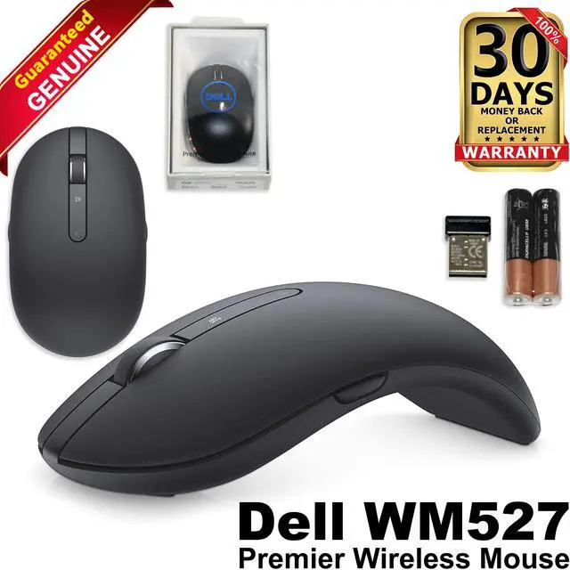 Main image of Dell WM527 Premier 1600 DPI Wireless Mouse Bluetooth/2.4GHz w/Batteries X9F7T