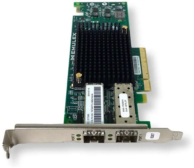 Alt view image 4 of 7 - IBM 74Y3457 EMULEX Dual Port 10GbE PCIe Express Network Card