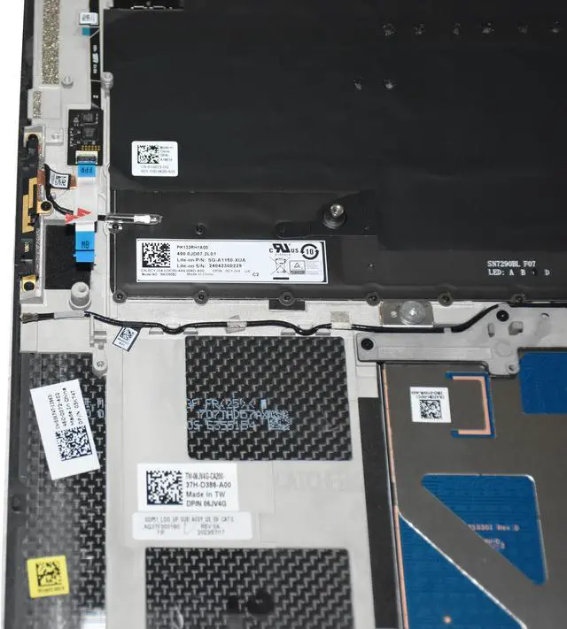 Alt view image 6 of 13 - Dell Inspiron 3515 Series Laptop Palmrest Keyboard w/Touchpad Assembly 6DJD9