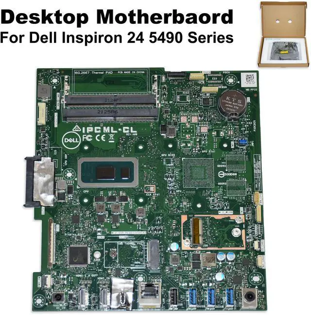 Alt view image 2 of 6 - Dell Inspiron 24 5490 Series Intel Core i3-10110U Desktop Motherboard C8JG6