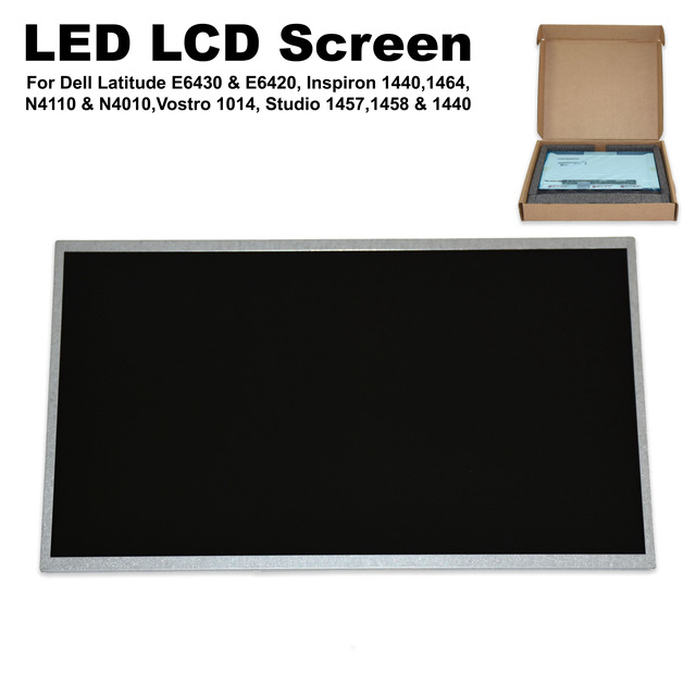 14 Inch LED LCD Screen Replacement For Dell Latitude E6420 - 1366x768, Black Bezel