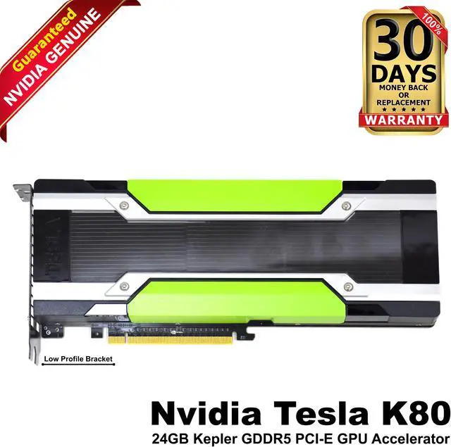 Main image of Nvidia Tesla K80 24GB GDDR5 PCI-E Server Silver Bracket Graphics Card 0HHCJ6 - OEM