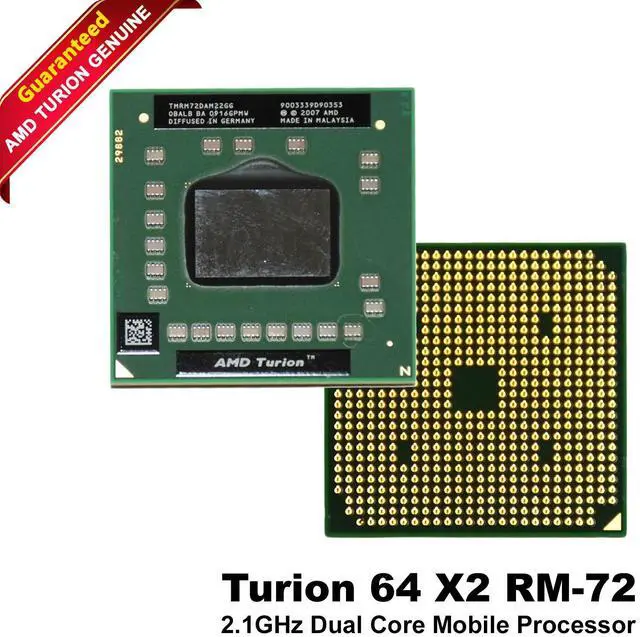 Main image of AMD Turion 64 X2 RM-72 2.1GHz Dual Core Mobile Processor TMRM72DAM22GG