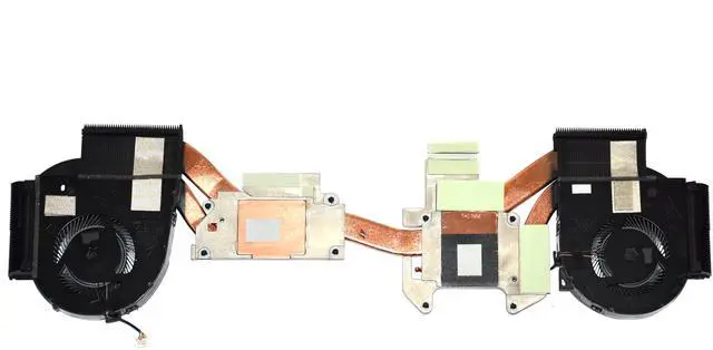 Alt view image 3 of 5 - Dell Precision 7540 CPU/Graphics Heatsink Fan Assembly TW1KC