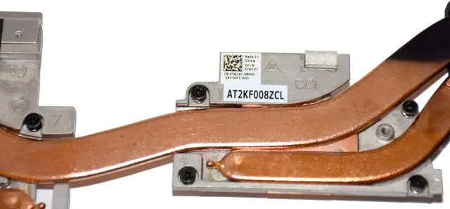 Alt view image 5 of 5 - Dell Precision 7540 CPU/Graphics Heatsink Fan Assembly TW1KC