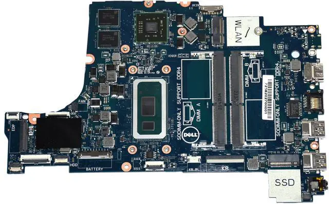 Alt view image 3 of 6 - Dell Vostro 14 3481 Intel i5-8265U LA-G711P Laptop Motherboard XC07X