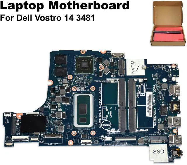 Alt view image 2 of 6 - Dell Vostro 14 3481 Intel i5-8265U LA-G711P Laptop Motherboard XC07X