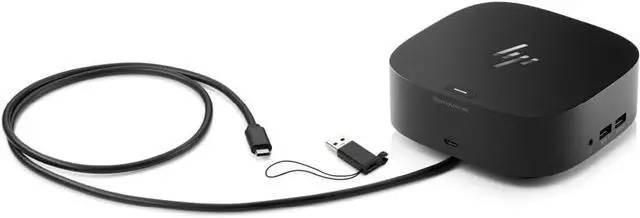 Alt view image 2 of 7 - HP USB-C Dock G5-11-in-1 Adapter for Both USB-C and Thunderbolt-Enabled Laptops, PCs, & Notebooks - Single Cable for Charging, Networking, or Data Transfers - Great for Secure & Remote Management