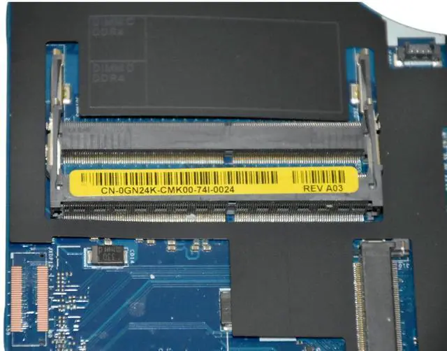 Alt view image 6 of 7 - Dell Precision 15 7510 Intel Xeon E3-1505M Laptop Motherboard GN24K