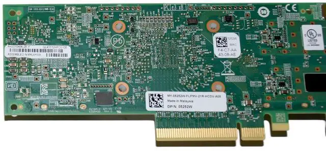 Alt view image 7 of 7 - Dell 5252W QLogic QL41112 2x Port 10GB SFP+ Network Adapter