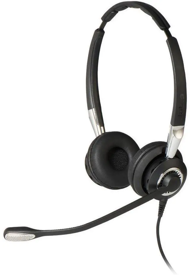 Alt view image 4 of 6 - Jabra Enterprise Biz 2400 II Duo Bluetooth Enabled USB Headset 2499-823-209